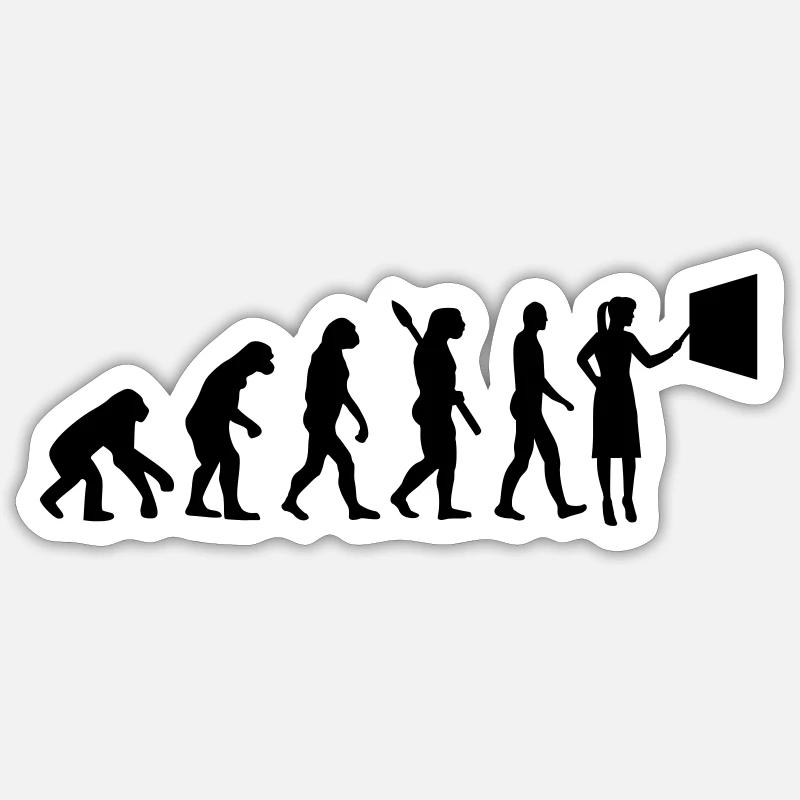 Teacher - Sticker size S (10 x 10 cm) - white matte
