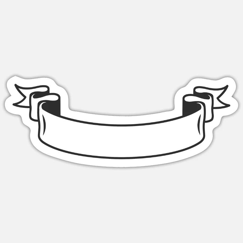 Banner - Sticker Größe S (10 x 10 cm) - Mattweiß