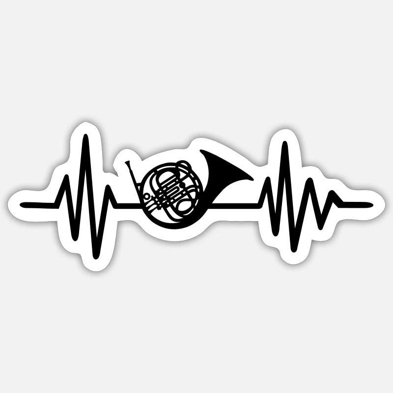 Bugle Sticker size S (10 x 10 cm)