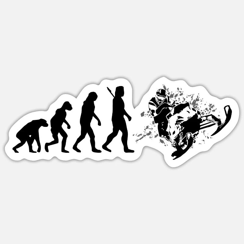 Evolution snowmobile Sticker size S (10 x 10 cm)
