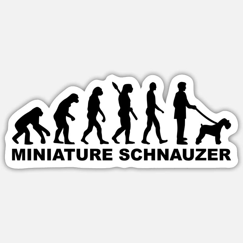 Miniature Schnauzer - Sticker size S (10 x 10 cm) - white matte