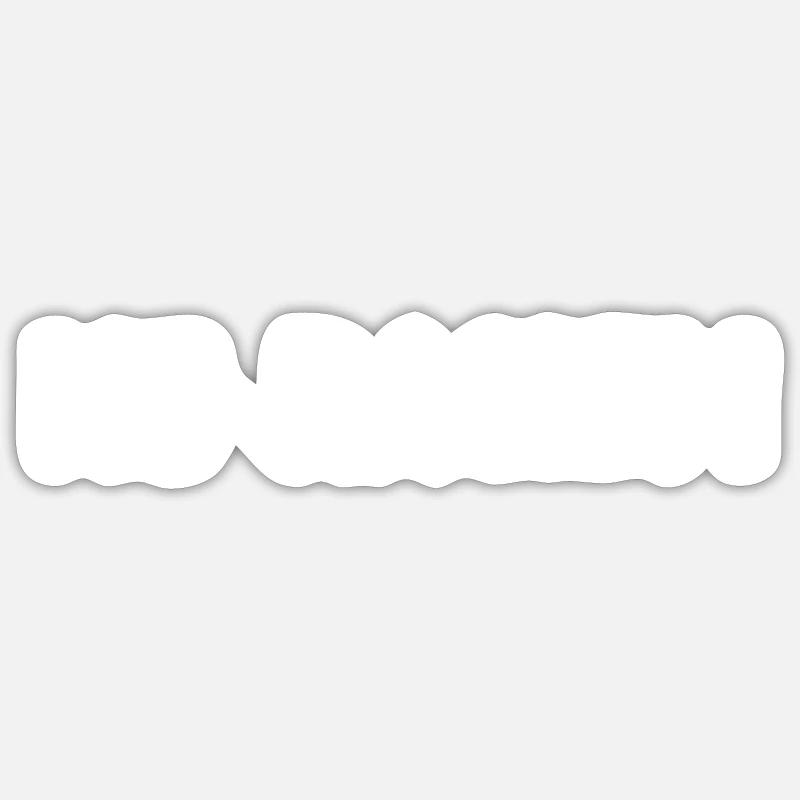 pas de racisme - Sticker taille S (10 x 10 cm) - blanc mat