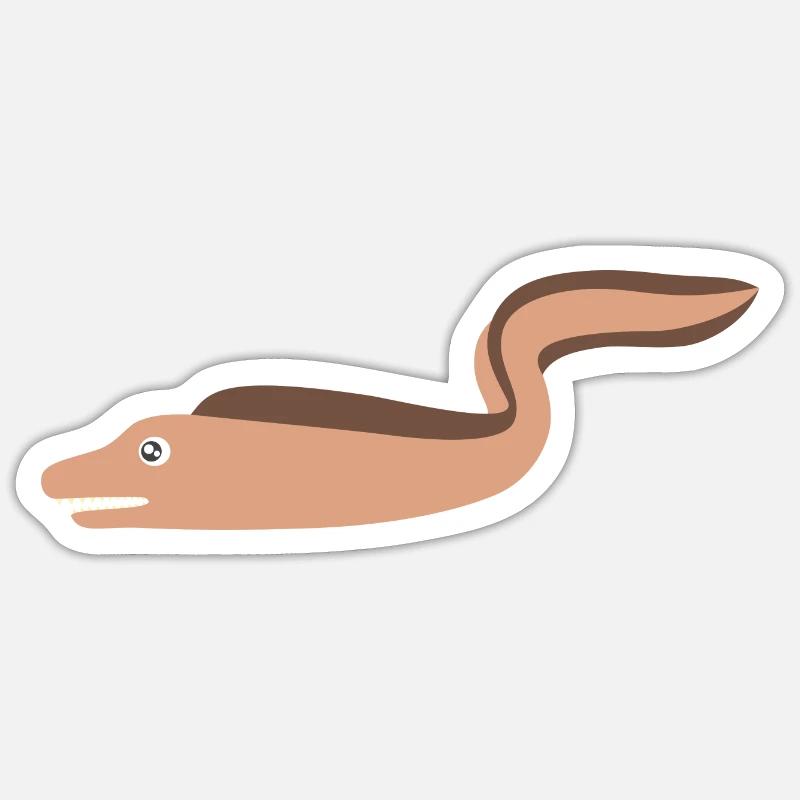 Moray eel Sticker size S (10 x 10 cm)