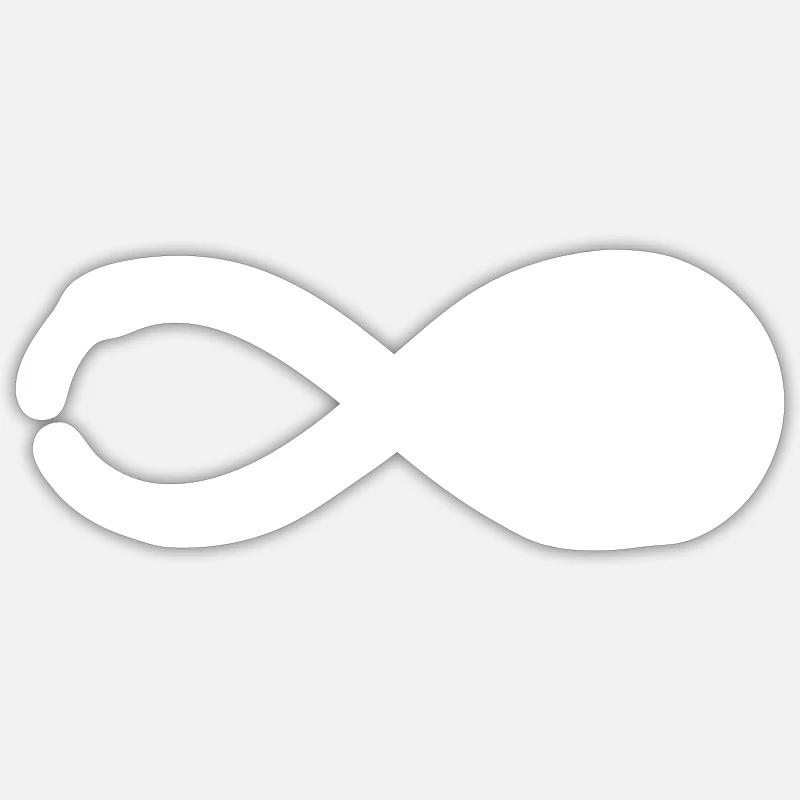 Infinity infinity sign symbol Sticker size S (10 x 10 cm)