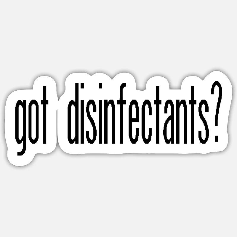 vous avez des désinfectants? - Sticker taille S (10 x 10 cm) - blanc mat