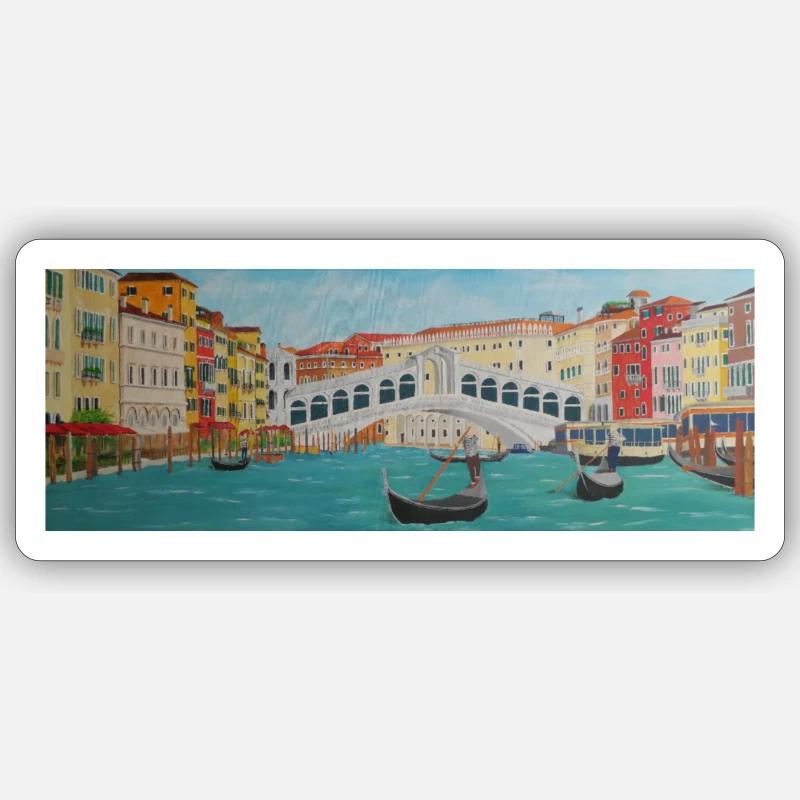 VENISE - Sticker taille S (10 x 10 cm) - blanc mat