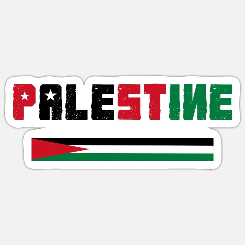 Palestina - Sticker formato S (10 x 10 cm) - bianco opaco