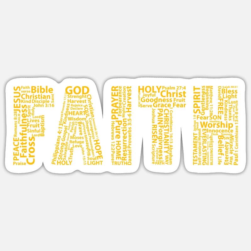 Glaube Sticker Größe S (10 x 10 cm)