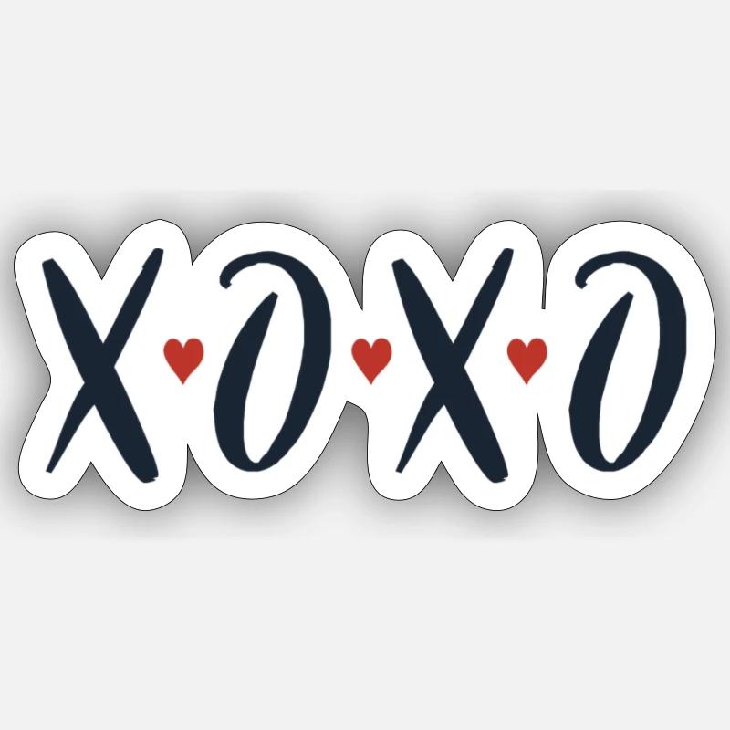 St valentin - Sticker taille S (10 x 10 cm) - blanc mat