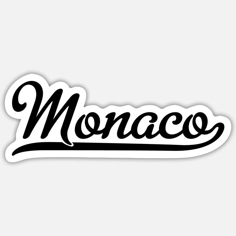 Monaco - Sticker size S (10 x 10 cm) - white matte