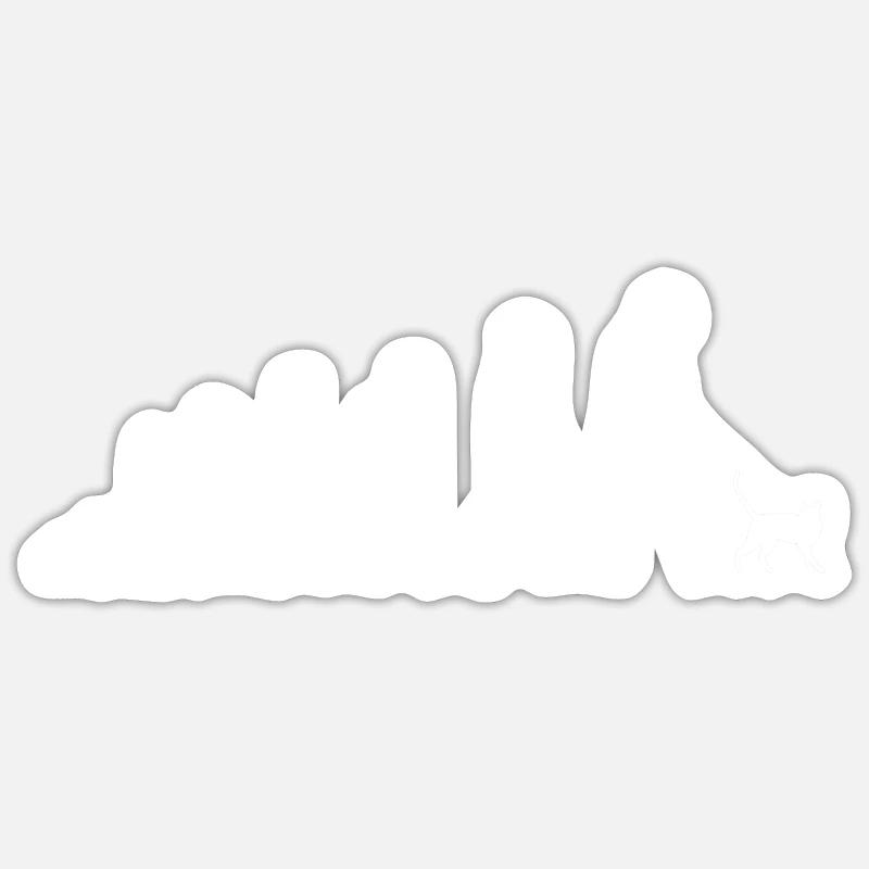 Cat cat - Sticker size S (10 x 10 cm) - white matte