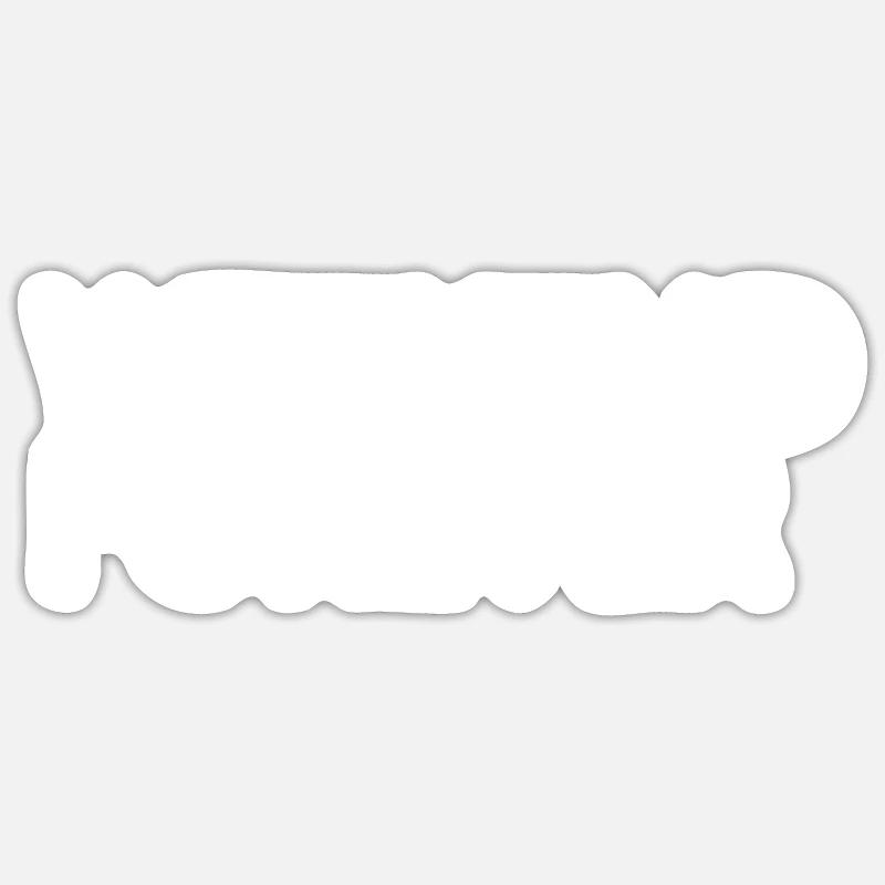 Sort blanc WEEKEND FOREVER Sticker taille S (10 x 10 cm)