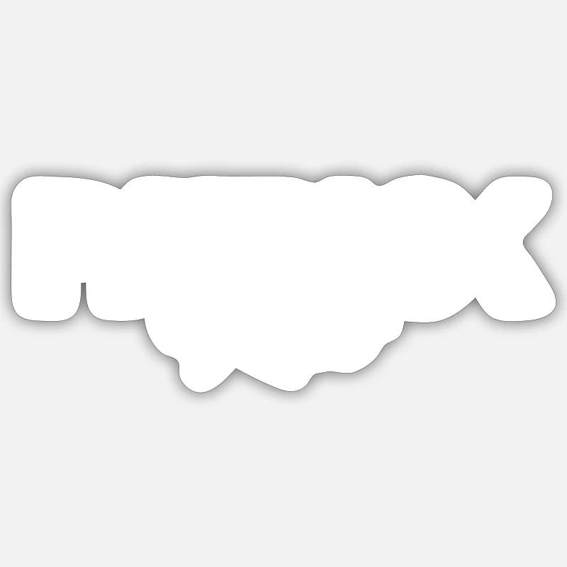 Patrick Rust - Sticker Größe S (10 x 10 cm) - Mattweiß