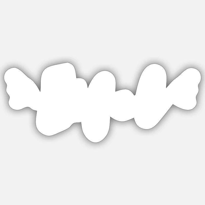 Eifel T-shirt idée cadeau - Sticker taille S (10 x 10 cm) - blanc mat
