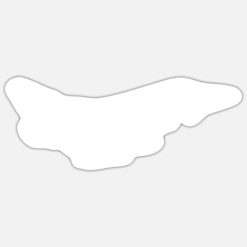 ev neg - Sticker size S (10 x 10 cm) - white matte