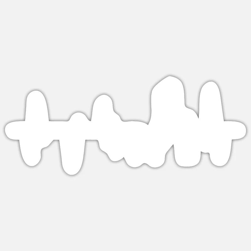 Voyage Vacances Voyage - Sticker taille S (10 x 10 cm) - blanc mat