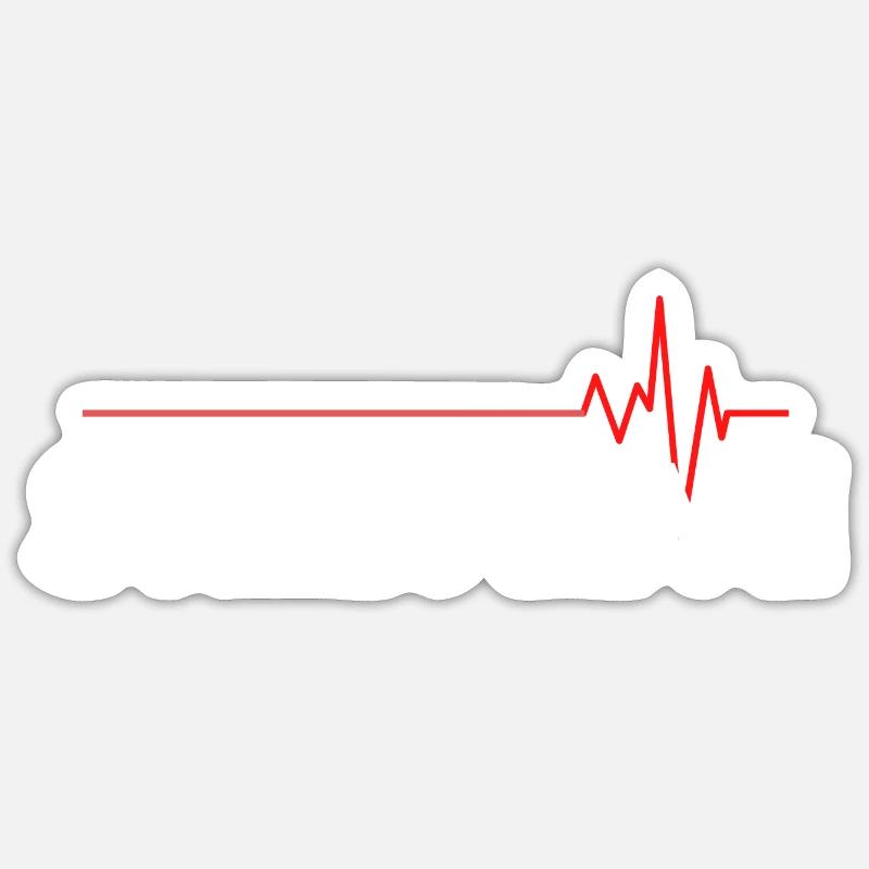 Noch am Leben - Sticker Größe S (10 x 10 cm) - Mattweiß