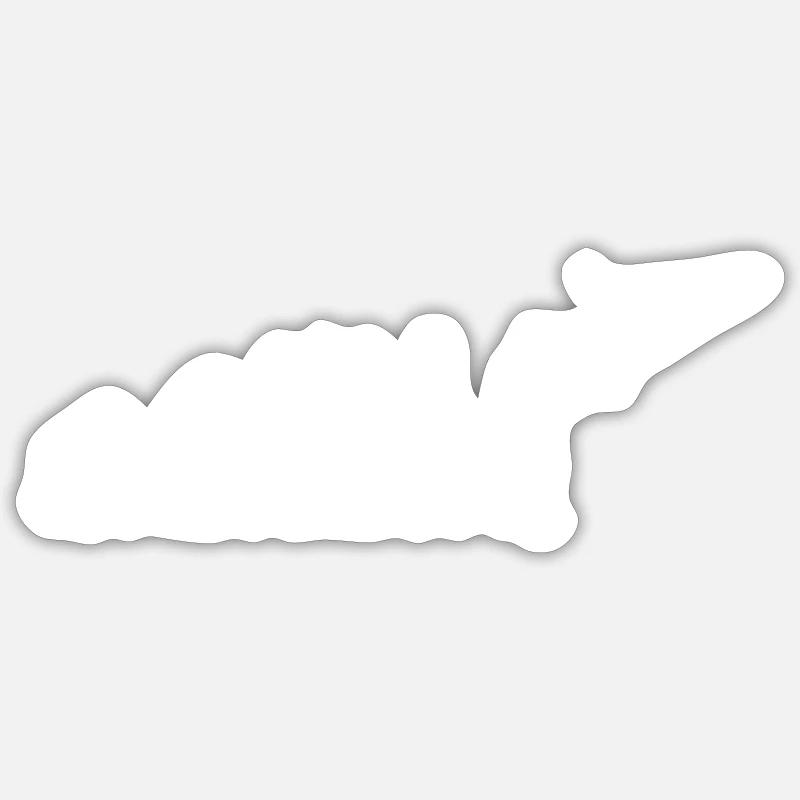 L’évolution au pêcheur Sticker taille S (10 x 10 cm)