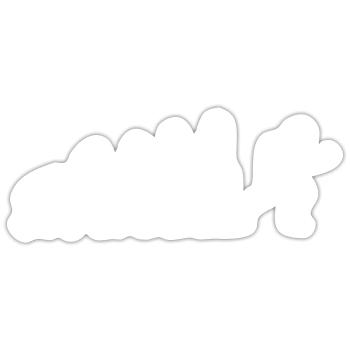 Evolution Running Runner Endurance Development - Sticker size S (10 x 10 cm) - white matte - Front