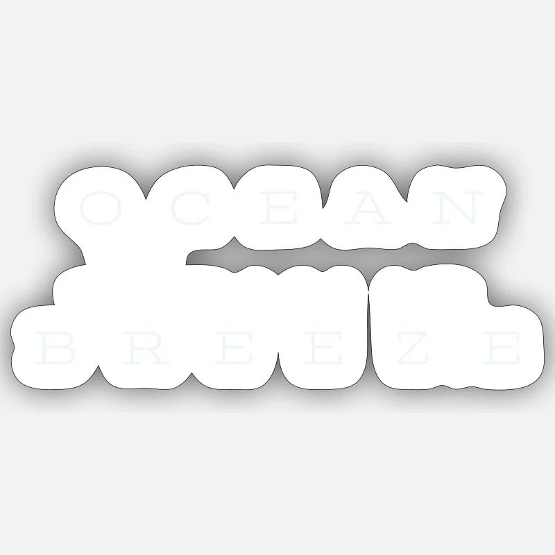 Brise de l'océan Sticker taille S (10 x 10 cm)