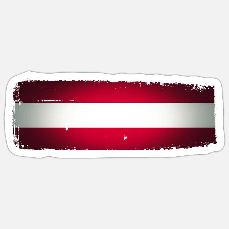 Austria - Sticker size S (10 x 10 cm) - white matte