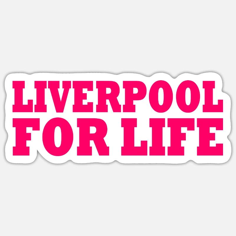Liverpool - Sticker size S (10 x 10 cm) - white matte