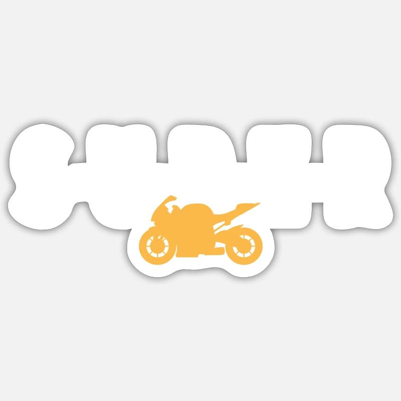 Déclaration de super sportif - Sticker taille S (10 x 10 cm) - blanc mat