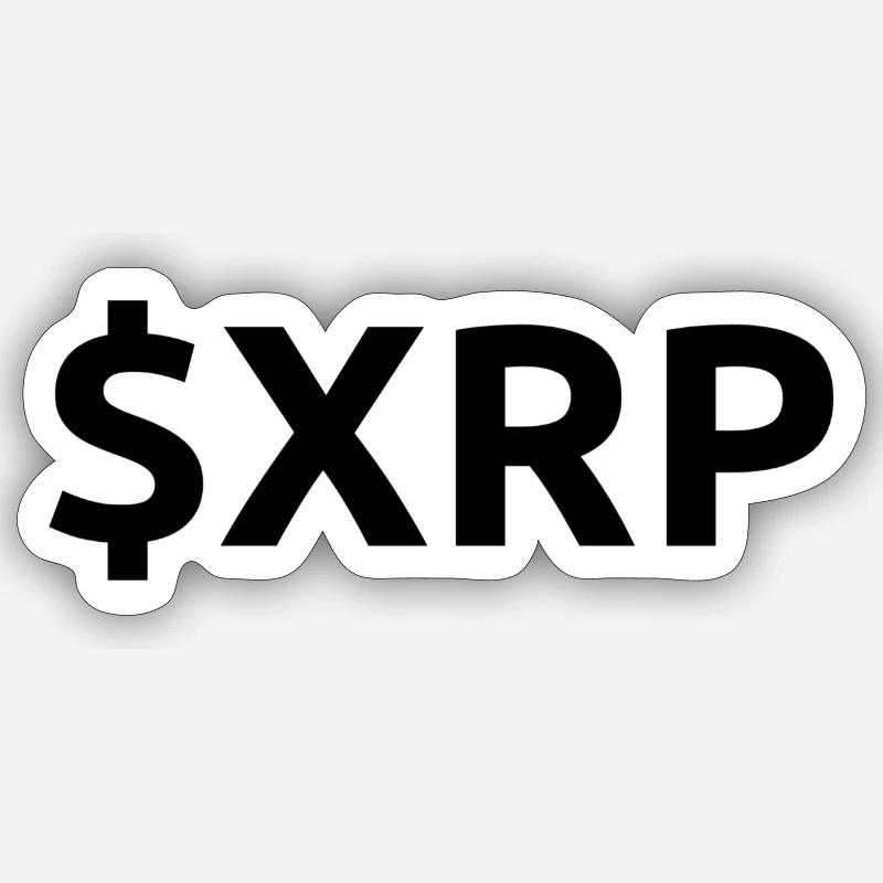 $XRP - Sticker taille S (10 x 10 cm) - blanc mat