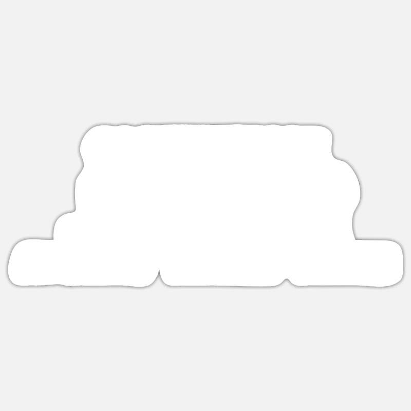 Rollercoaster Achterbahn - Sticker Größe S (10 x 10 cm) - Mattweiß