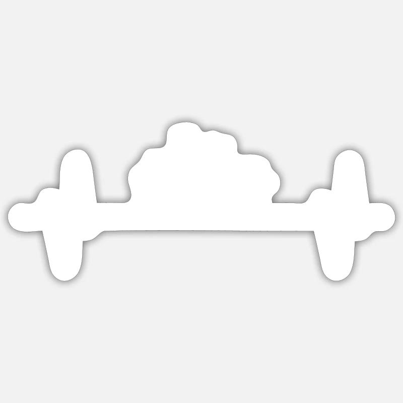 Schach - Sticker Größe S (10 x 10 cm) - Mattweiß