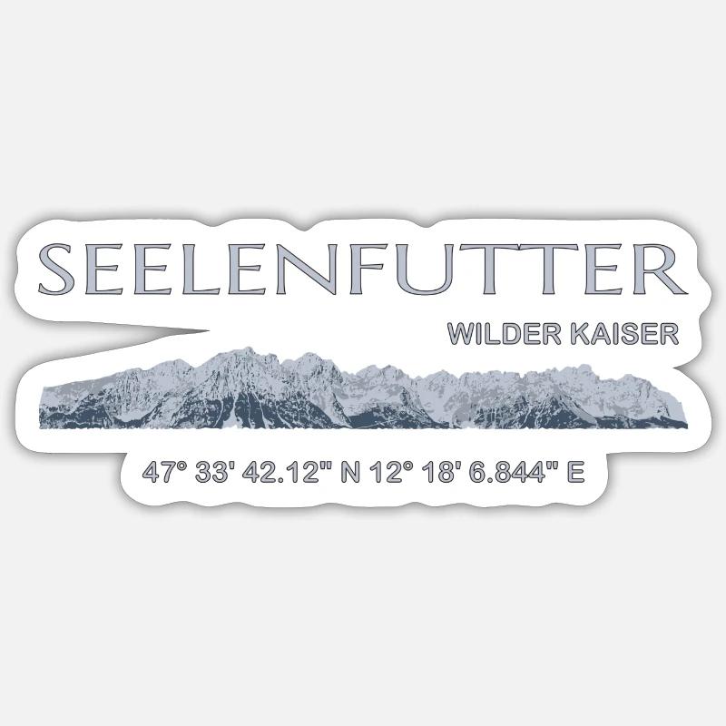 Seelenfutter - Sticker Größe S (10 x 10 cm) - Mattweiß