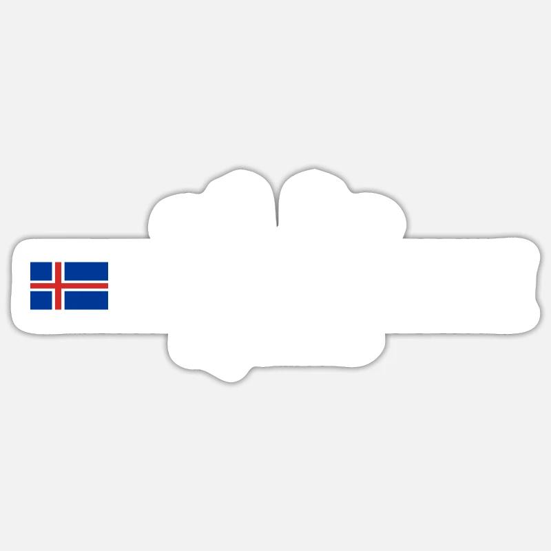 Iceland Experience - Islande - Sticker taille S (10 x 10 cm) - blanc mat