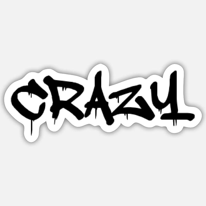 crazy Sticker Größe S (10 x 10 cm)