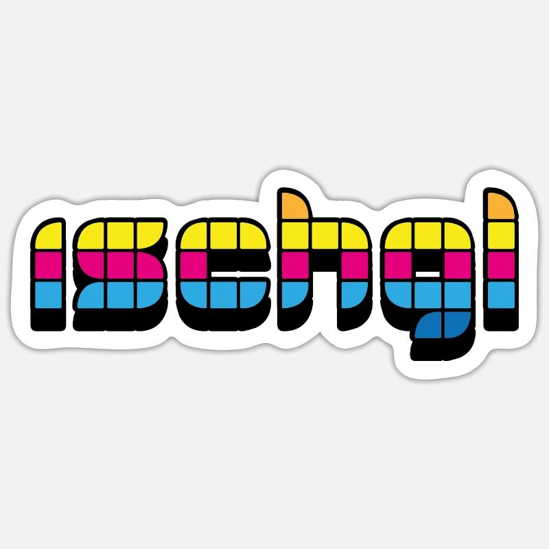 Ischgl - Sticker Größe S (10 x 10 cm) - Mattweiß