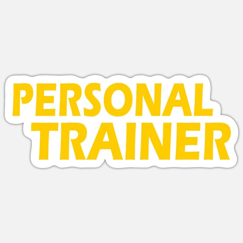 Personal trainer - Sticker Größe S (10 x 10 cm) - Mattweiß