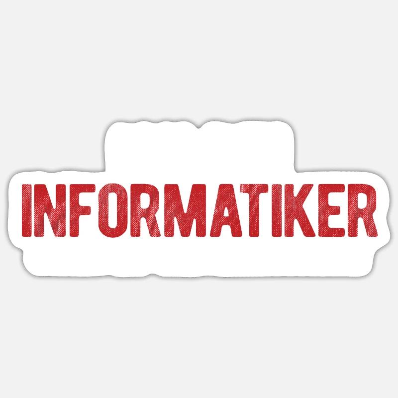 Informatik Informatiker Programmierer Sticker Größe S (10 x 10 cm)