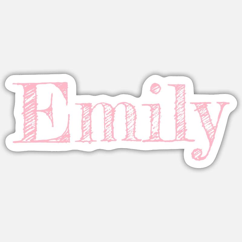 Emily - Sticker size S (10 x 10 cm) - white matte