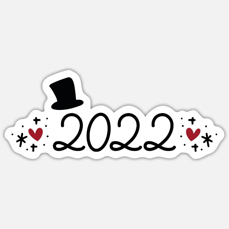 2022 - Sticker size S (10 x 10 cm) - white matte