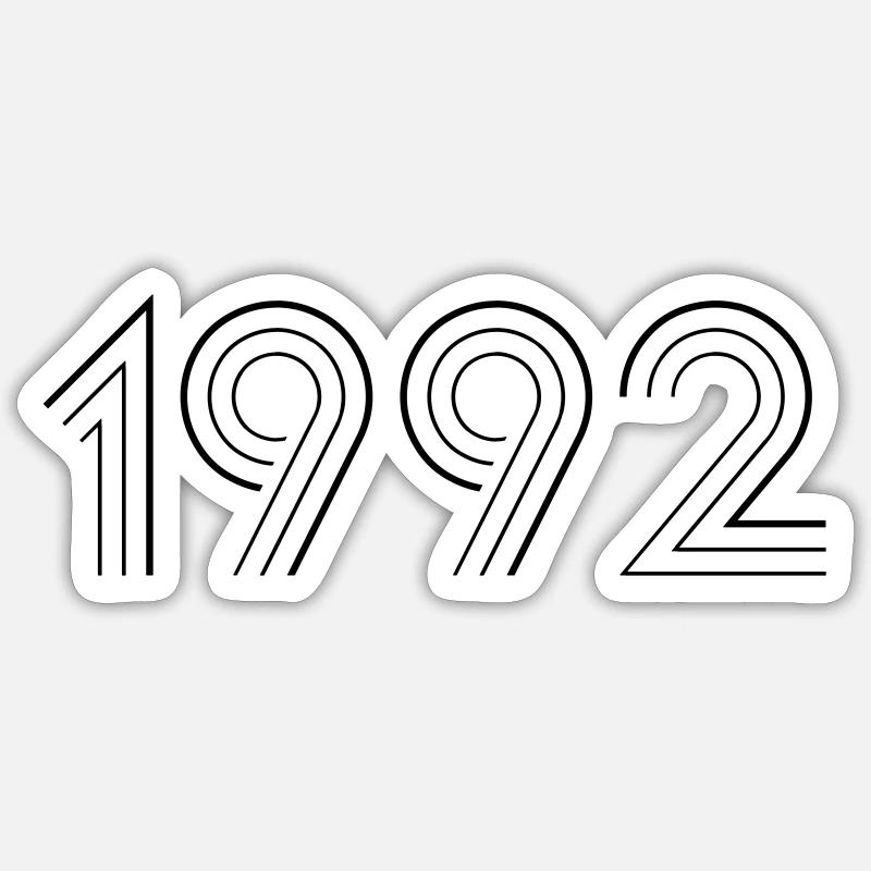 1992 Sticker Größe S (10 x 10 cm)