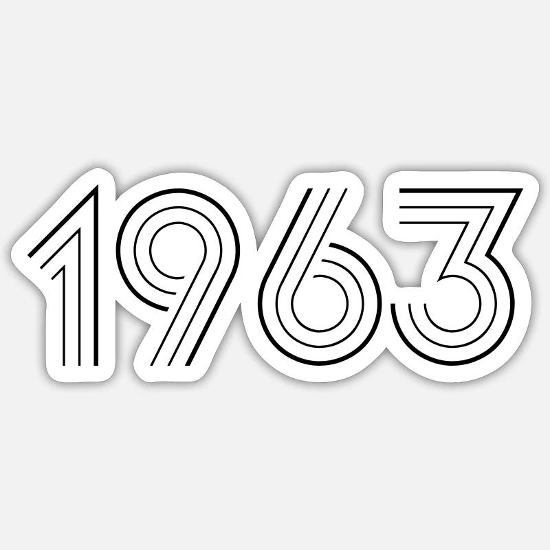 1963 Sticker size S (10 x 10 cm)
