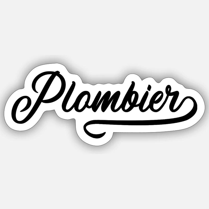 Plombier Sticker taille S (10 x 10 cm)
