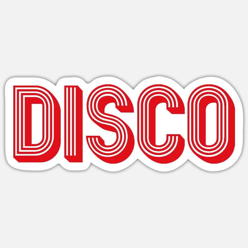 Diskothek Sticker Größe S (10 x 10 cm)