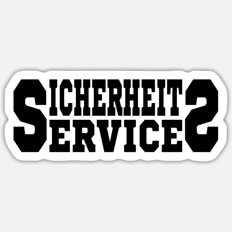 Sicherheits-Services Sticker Größe S (10 x 10 cm)