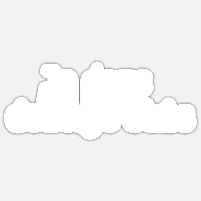 Tshirt pour gros dormeur,de dors donc je suis - Sticker taille S (10 x 10 cm) - blanc mat