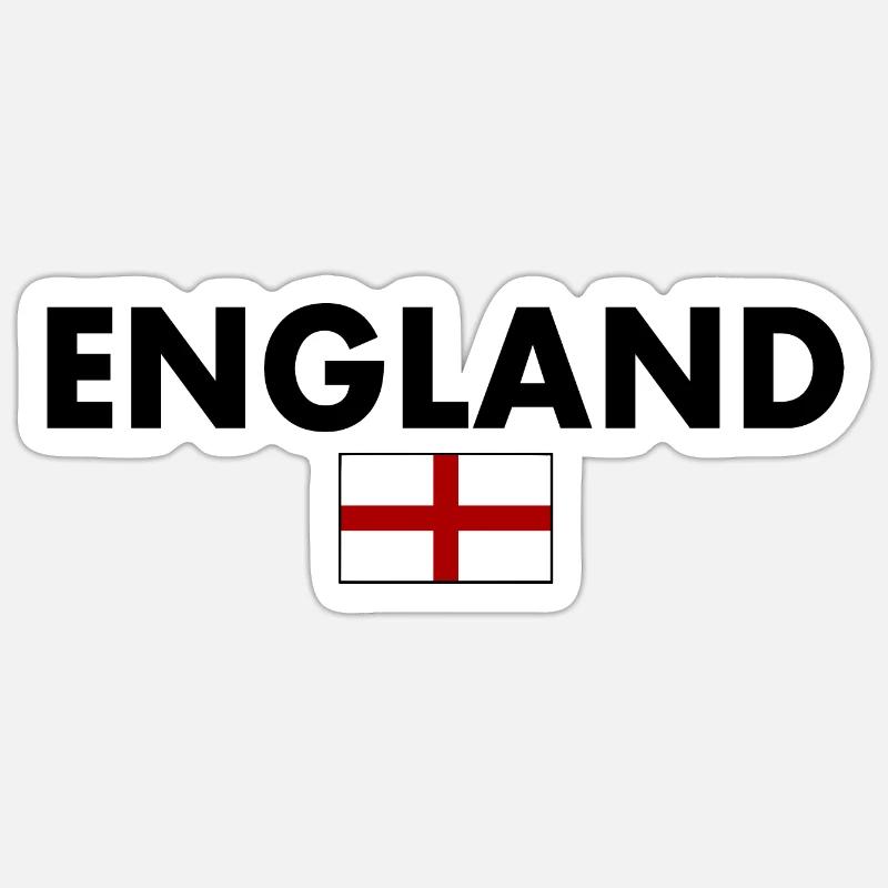 angleterre - Sticker taille S (10 x 10 cm) - blanc mat