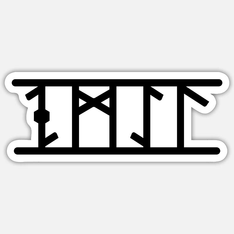 Emil - Sticker Größe S (10 x 10 cm) - Mattweiß