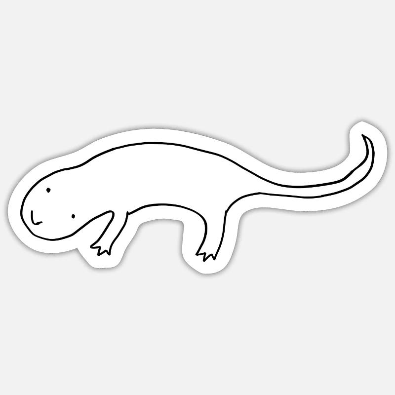 Der Lurch Sticker Größe S (10 x 10 cm)