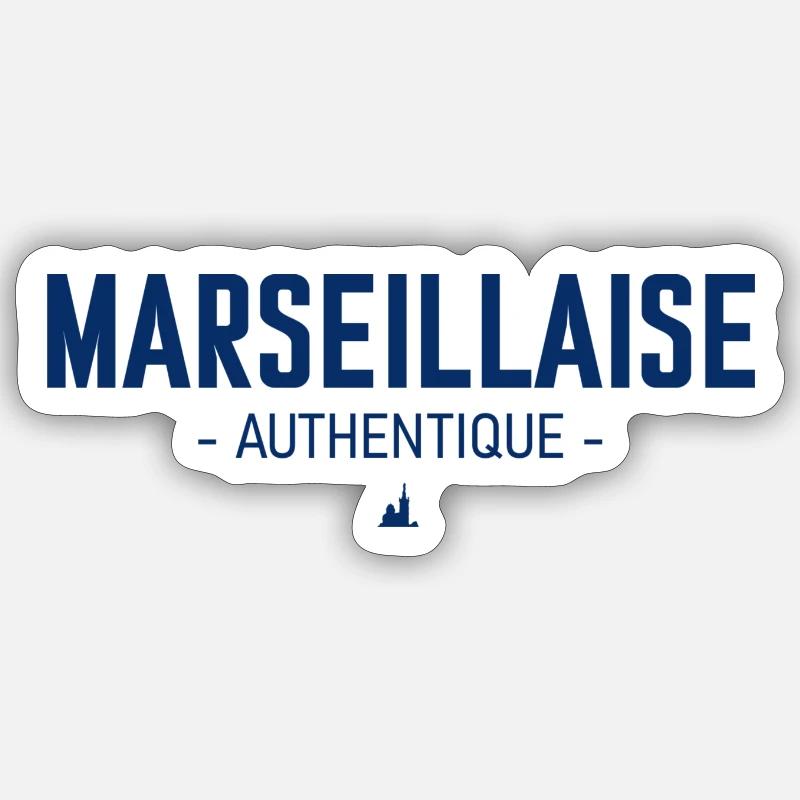 Marseillaise authentique Sticker taille S (10 x 10 cm)