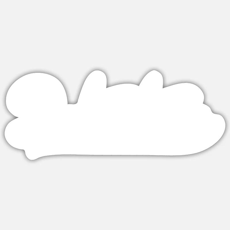 Détective - Sticker taille S (10 x 10 cm) - blanc mat