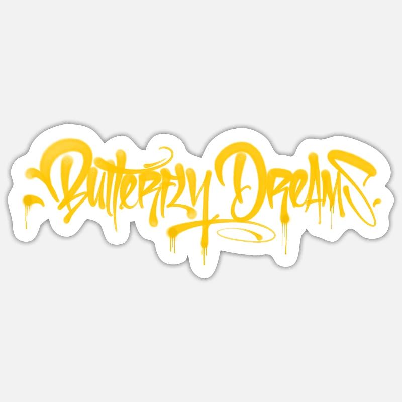 Butterfly Dreams Graffiti Day Sticker size S (10 x 10 cm)
